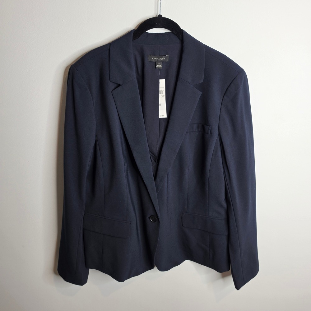 Ann Taylor NWT Blazer Womens 18 Notch Lapel One Button